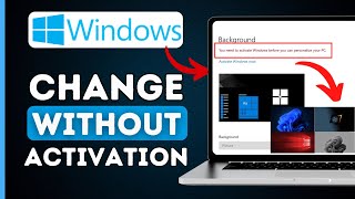 How to Change DesktopPC Wallpaper Without Activating Windows 1011 [upl. by Vivien]