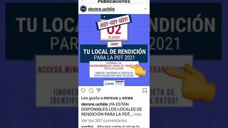 Locales de Rendición y Tarjeta de Identificación PTU 2021 ✏️ [upl. by Spring601]