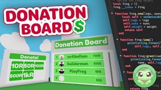 Donator Board  Roblox Game Dev  Beginner [upl. by Haras]