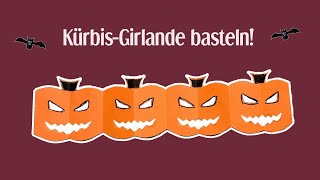 KürbisGirlande basteln  Halloween [upl. by Ianahs]