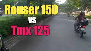 Kawasaki ROUSER 150 vs Honda TMX 125 [upl. by Yniattirb]