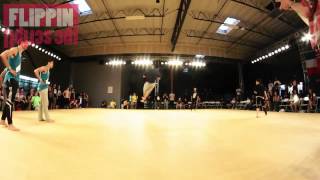 Cheurfa Marinas Graham v Sheehan Pinto Nop  Team Battle  HKPK World Tricking Championships 2012 [upl. by Adnamma796]