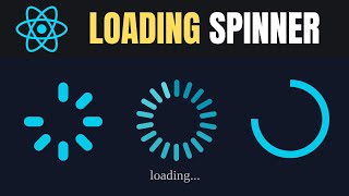 How To Create Spinner Loader In React JS Tutorial Easy Method [upl. by Anilrac]