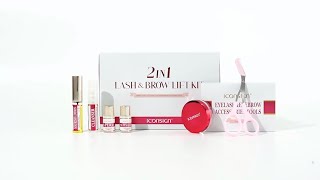 How to use ICONSIGN 2 IN 1 Lash amp Brow Lift Kit  Lash And Brow Lift Tutorials [upl. by Lontson]