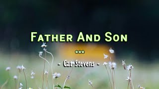 Father And Son  KARAOKE VERSION  as popularized by Cat Stevens [upl. by Peddada936]