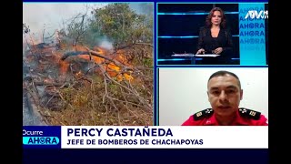 Bomberos de Chachapoyas quotVenimos sufriendo los incendios forestales desde hace 3 mesesquot [upl. by Colver937]