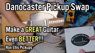 Amazing Telecaster Transformation  Pickup Swap in a DanoCaster  Ron Ellis Pickups [upl. by Towland]