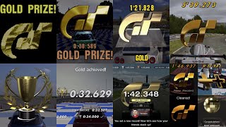 Gran Turismo  ALL License Test Gold🏆60FPS V2 [upl. by Hurless210]