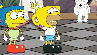 Homer Simpson in Cuphead meets King Dice ft OneyPlays 3LAMESTUDIO [upl. by Aniehs899]