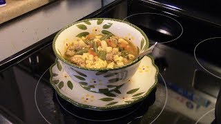 Pressure Cooker Sausage Minestrone Soup [upl. by Odrareg599]