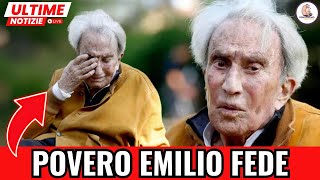 EMILIO FEDE IN LACRIME Sono disperato non pensavo di finire così la mia vita [upl. by Ahseek]