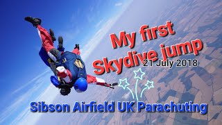 My first Tandem Skydive at Sibson Airfield [upl. by Encratia]