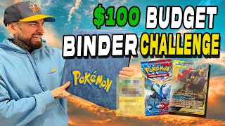 100 Budget Pokemon Binder Challenge  beginners guide to collecting pokemon cards [upl. by Joete]