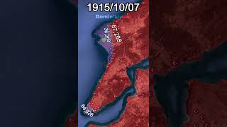 The Gallipoli Campaign WW1 Every Day With Units shorts animation map [upl. by Nywg]