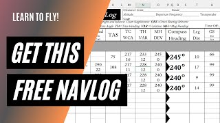 Use This Excel NavLog for Your Cross Country Flight Planning  VFR XC Navlog [upl. by Burta]