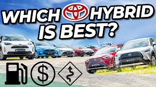 Every Toyota Hybrid Compared Fuel Economy vs Value vs Driving Which Is Best in 2023 [upl. by Naejamron845]