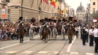 Belgische nationale feestdag  Militair Defilé van 21072015 [upl. by Tray400]