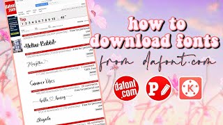 HOW TO DOWNLOAD FREE FONTS FROM DAFONTCOM ON ANDROID PHONE✨ [upl. by Analiese]