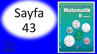 8sınıf MATEMATİK DERS KİTABI ADA YAYINCILIK sayfa 43 [upl. by Katerina403]