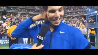 Rafael Nadal Interview after Beating Andy Murray  Us Open 10911 [upl. by Ahsyat]