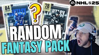 OPENING THE RANDOM FANTASY PACK WEEK 2 NHL 25 HUT [upl. by Atinahs515]