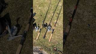 Fishing rods 🎣🐟☀️❤️nice day for fishing in October fishing fishingrod bait lake asmr [upl. by Harriet]