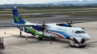 20 minutes on a MASwings ATR 72500  Miri to Limbang [upl. by Vaclav690]