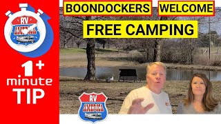 RV Tip  Boondockers Welcome  Free Campsites [upl. by Allicserp611]