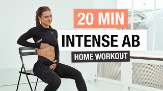 20 MIN INTENSE AB WORKOUT  24day FIT challenge [upl. by Lednek]