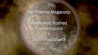 38 Stellaris Builds  Pharma State Overtuned Megacorp [upl. by Mylander386]