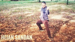 Heian Sandan  Shotokan Karate Kata  slow motion step by step easy to learn  Uss [upl. by Asilec]