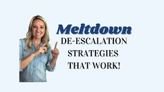 Meltdown deescalation strategies that WORK for autism parents theautismconsultant [upl. by Solley618]