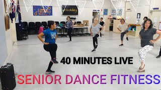 SENIOR DANCE FITNESS  40 minutes of live dance fitness with seniors [upl. by Leunas369]