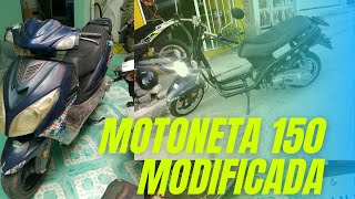 Así Se Modificó Motoneta 150 🛵 [upl. by Ahsatniuq]