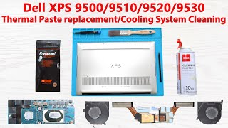 Dell XPS 9500951095209530 How to Replace Thermal Paste and Clean the Cooling System [upl. by Betti]