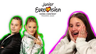 LETS REACT TO Ana amp Aleksej  Marathon  🇲🇰 North Macedonia  Official  Junior Eurovision 2024 [upl. by Aneladdam74]