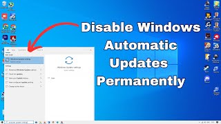 How to Disable Windows Automatic Updates in Windows 10 Permanently 2023 [upl. by Sayles875]