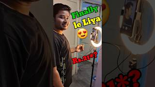 Finally Ring Light Tripod le liya😍 Wo v bassRs minivlog trendingminivlogs [upl. by Egroj509]