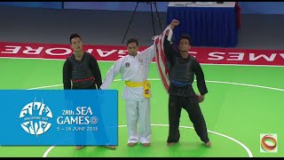 Pencak Silat Tanding Mens Class E Final VIE vs MAS Day 9  28th SEA Games Singapore 2015 [upl. by Florencia]