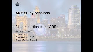 ARE Study Session  Intro to the AREs [upl. by Steen968]