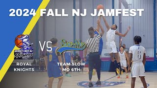 Team Slow Mo 6th Grade vs Royal Knights  Fall NJ Jamfest  Final Score 4830 [upl. by Kurys367]