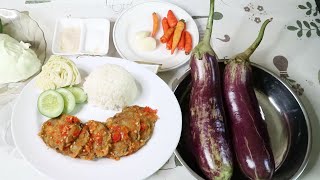 RESEP OLAHAN TERONG YANG ENAK  TERONG GEPREK SAMBAL BAWANG ASLI INI ENAK BANGET WAJIB COBA [upl. by Esinnej615]