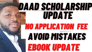 FULLY FUNDED DAAD EPOS Scholarship Mistakes to Aviod ‼️ [upl. by Hodosh130]