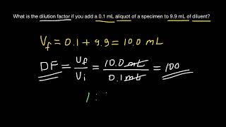 How to Calculate Dilution Factor [upl. by Siletotsira]