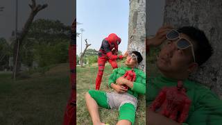 DEADPOOL RUN AWAY superman marvel animation hulk superhero funny gtasuperman [upl. by Vincent343]