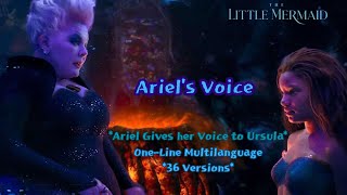 The Little Mermaid 2023 Ariels Voice OneLine Multilanguage [upl. by Maury]