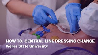 How To Central Line Dressing Change  Weber State University [upl. by Allak]