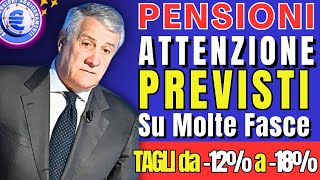 🔴PENSIONI URGENTE ATTENZIONEPREVISTO ESOSO TAGLIO SU 5 FASCE FINO A 18 SUL NETTO CEDOLINO ❗️ [upl. by Adamsun]