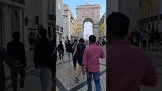 DISCOVERING LISBONS LANDMARKS AROUND COMMERCE SQUARE  LIVE TIKTOK SHORTS PORTUGALTOURISM [upl. by Ludba479]