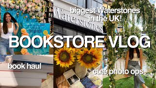 VLOG book shopping at Waterstones  book haul  travel diaries [upl. by Eudora788]